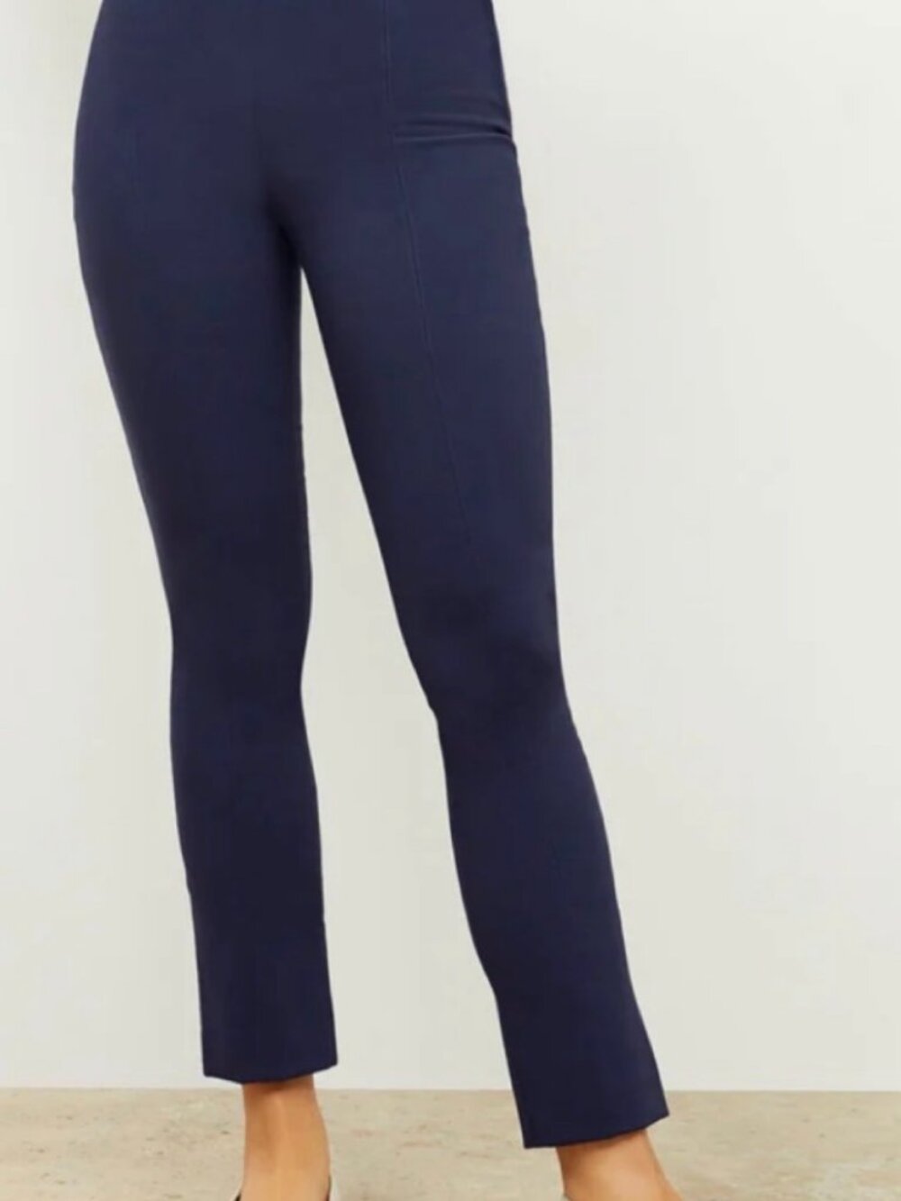 M.M.LaFleur Foster Cigarette Pant Navy PowerStretch — Size 4